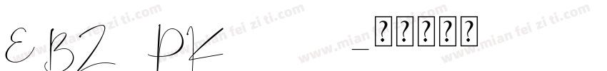 E BZ9 PK748203字体转换